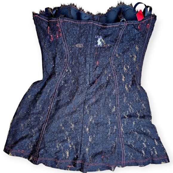 ✨ Intimate Attitudes Corset Dress – Black/Red, Size 2XL ✨🖤❤️ - Picture 8 of 11